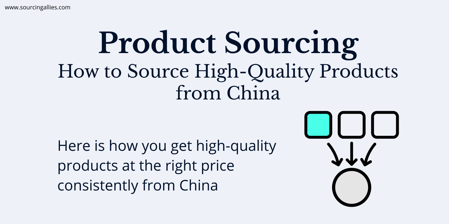 Source from China How to Source HighQuality Products from China